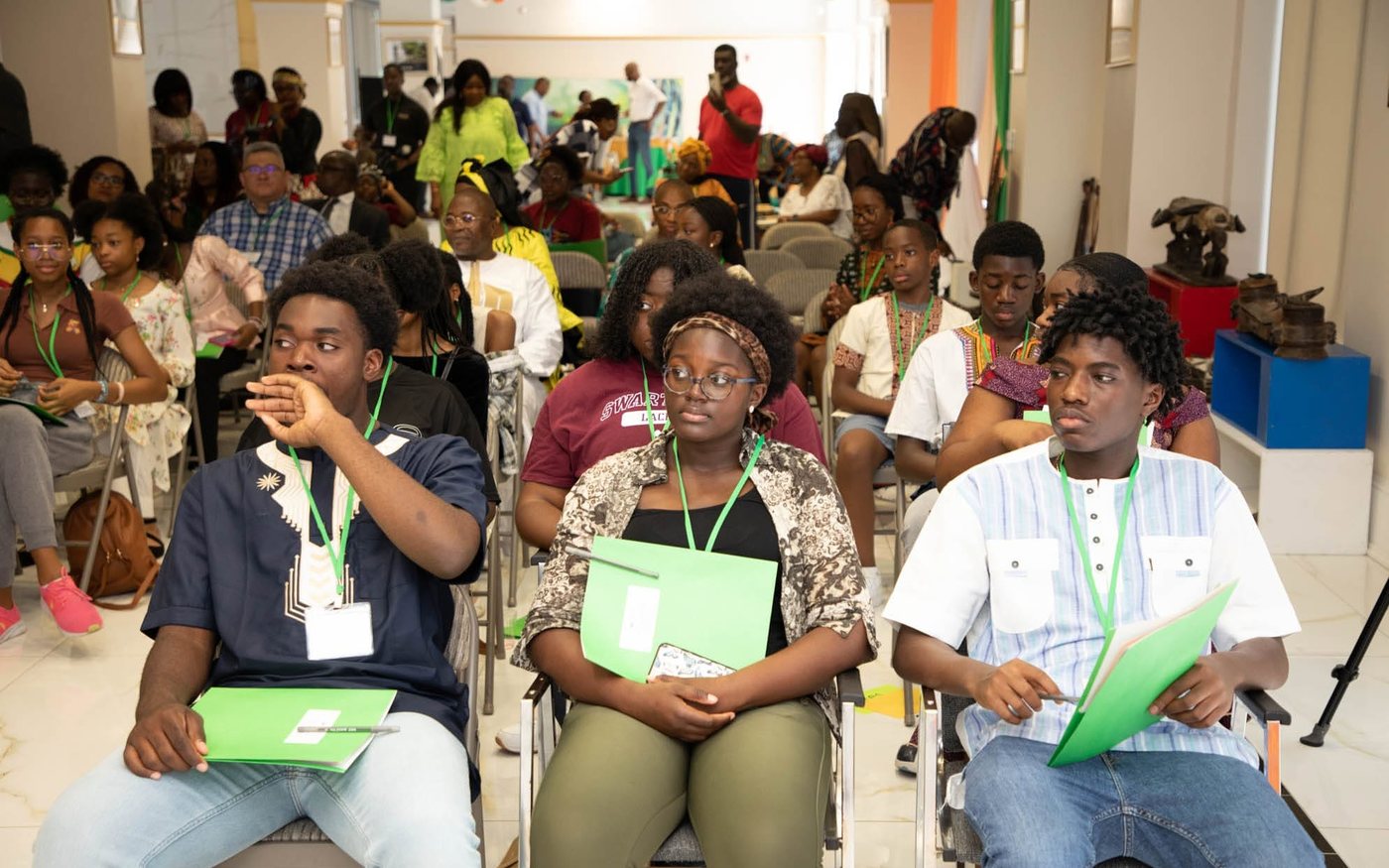 Young people in the audience