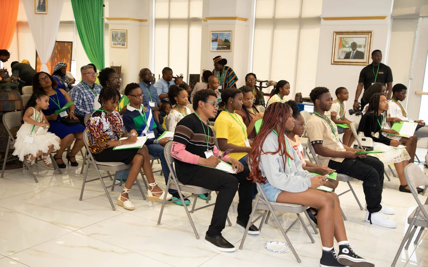 The audience gathered at the Journée du Jeune Africain